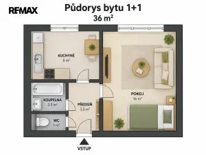 Prodej bytu 1+1, Nejdek, Okružní, 36 m2