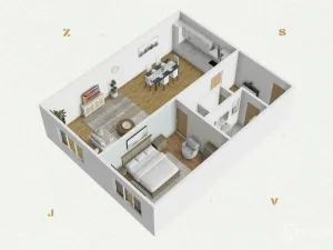 Prodej bytu 2+kk, Plzeň - Hradiště, Zelenohorská, 40 m2