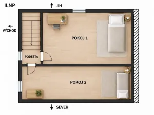 Prodej rodinného domu, Zlín, Zálešná X, 70 m2