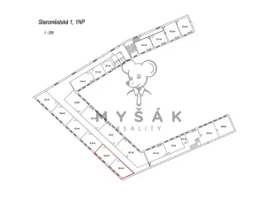 Pronájem kanceláře, České Budějovice - České Budějovice 1, Hradební, 29 m2