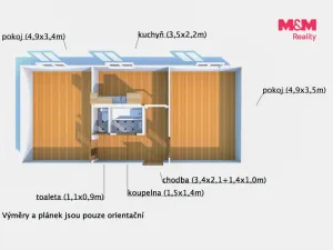 Pronájem bytu 2+1, Rotava, Sídliště, 54 m2
