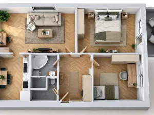 Prodej bytu 3+1, Hustopeče, Větrná, 75 m2