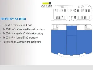 Pronájem výrobních prostor, České Budějovice - České Budějovice 4, Pekárenská, 4400 m2