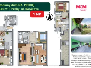 Prodej rodinného domu, Pečky, Barákova, 336 m2
