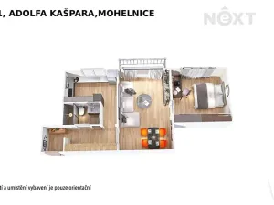 Pronájem bytu 2+1, Mohelnice, Adolfa Kašpara, 60 m2