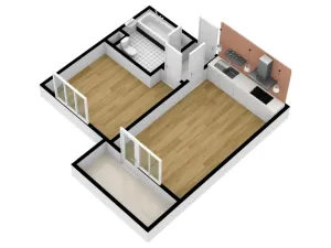 Pronájem bytu 2+kk, Mladá Boleslav - Mladá Boleslav III, U Kasáren, 43 m2