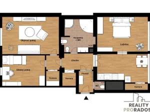 Pronájem bytu 3+kk, Praha, Řehořova, 102 m2