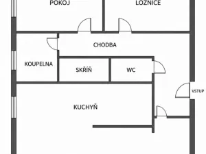 Prodej bytu 3+1, Velká Bystřice, Na Letné, 60 m2