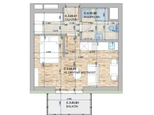 Prodej bytu 1+kk, Vyškov - Vyškov-Předměstí, Hybešova, 33 m2