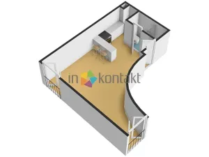 Pronájem bytu 1+kk, Brno, Zlínská, 30 m2