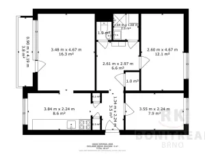 Prodej bytu 3+1, Brno, Mikuláškovo náměstí, 60 m2