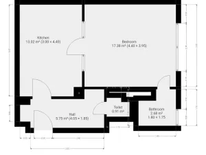 Pronájem bytu 2+kk, Praha - Břevnov, Patočkova, 41 m2