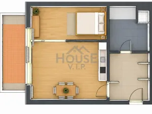Prodej bytu 1+kk, Vestec, U Hrubých, 54 m2