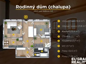Prodej rodinného domu, Jiřetín pod Jedlovou, Nádražní, 104 m2