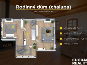 Prodej rodinného domu, Jiřetín pod Jedlovou, Nádražní, 104 m2