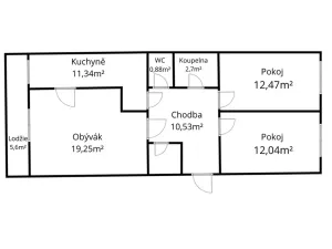 Prodej bytu 3+1, Praha - Žižkov, Roháčova, 75 m2