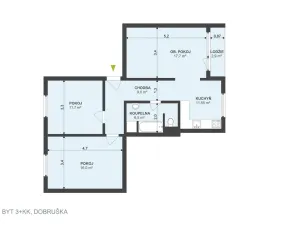 Pronájem bytu 3+kk, Dobruška, Orlická, 75 m2