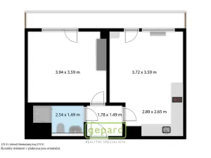 Prodej bytu 2+kk, Unhošť, Karla Čapka, 35 m2