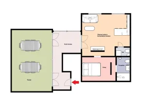 Pronájem bytu 2+kk, Vojkovice, 84 m2