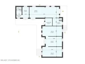 Pronájem skladu, Hradec Králové - Slezské Předměstí, Stavební, 124 m2