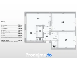 Prodej bytu 3+kk, Šatov, 68 m2