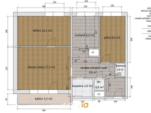 Prodej bytu 3+1, Brno, Irkutská, 62 m2