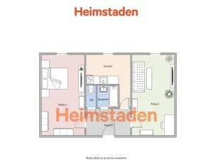 Pronájem bytu 2+1, Ostrava - Poruba, Nálepkova, 51 m2