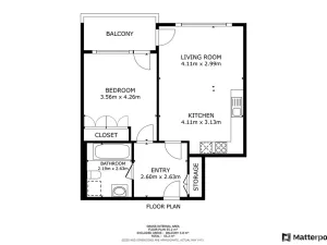 Pronájem bytu 2+kk, Praha - Nusle, Závišova, 54 m2