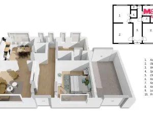 Prodej rodinného domu, Libáň, Na Ženichově, 81 m2