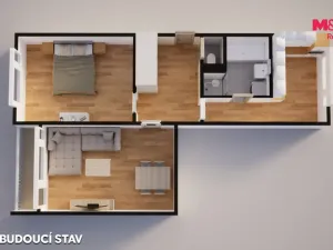 Prodej bytu 2+1, Jílové - Kamenná, 58 m2