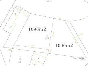 Prodej pozemku pro bydlení, Češov, 1200 m2