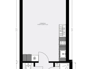 Pronájem bytu 1+kk, Praha - Nusle, Sinkulova, 26 m2