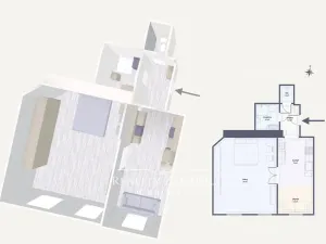 Pronájem bytu 2+kk, Praha - Malá Strana, Plaská, 53 m2