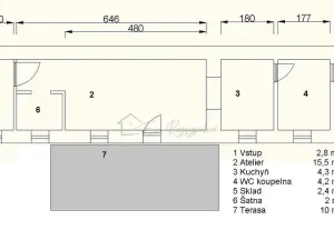 Pronájem kanceláře, Přerov - Přerov I-Město, Dvořákova, 37 m2