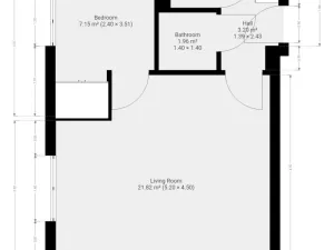 Pronájem bytu 2+kk, Kolín - Kolín II, Tyršova, 36 m2