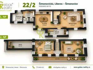 Prodej bytu 3+1, Šimonovice, Šimonovická, 133 m2