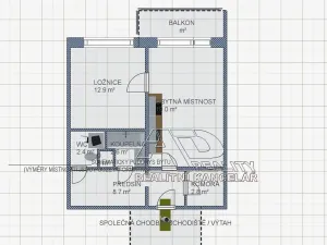 Pronájem bytu 2+kk, České Budějovice, 49 m2