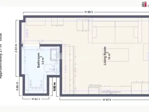 Prodej bytu 1+kk, Ústí nad Labem - Severní Terasa, Větrná, 21 m2