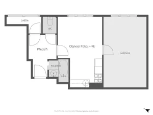 Prodej bytu 2+kk, Liberec - Liberec II-Nové Město, Metelkova, 47 m2