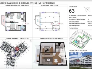 Prodej bytu 2+kk, Qerret, Albánie, 55 m2