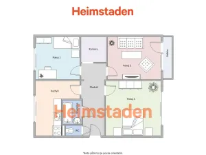 Pronájem bytu 3+1, Frýdek-Místek - Frýdek, K Hájku, 77 m2