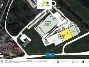 Pronájem skladu, Chomutov, Karlovarská, 3000 m2