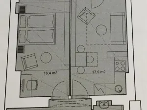 Pronájem bytu 2+kk, Praha - Žižkov, Ondříčkova, 48 m2
