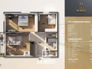Prodej bytu 3+kk, Praha - Jinonice, Laténská, 79 m2