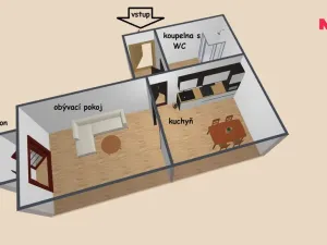Pronájem bytu 1+1, Vamberk, Kollárova, 36 m2