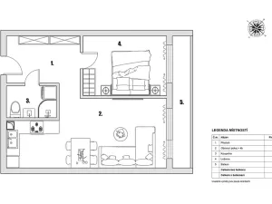 Prodej bytu 2+kk, Praha - Uhříněves, Přátelství, 39 m2