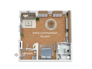 Prodej bytu 1+kk, Pardubice - Zelené Předměstí, Hronovická, 45 m2
