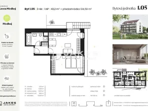 Prodej bytu 2+kk, Předboj, Ke Tvrzi, 43 m2