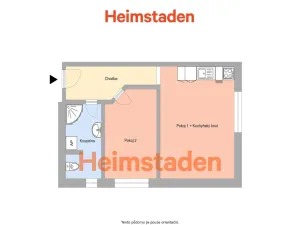 Pronájem bytu 2+kk, Ostrava - Michálkovice, Pavelská, 40 m2