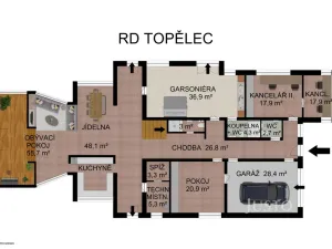 Prodej rodinného domu, Čížová - Topělec, 346 m2